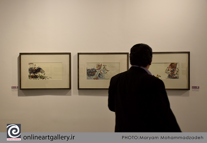 گزارش تصویری نمایشگاه آثار علی اکبر صادقی در هفته تصویرگری 98